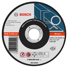 Bosch VÁGÓTÁRCSA FÉMHEZ 125X1,6MM EGYENES csiszolókorong és vágókorong