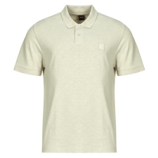 Boss Rövid ujjú galléros pólók Pe linenlogo Bézs EU XL férfi póló