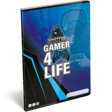BOSSTEAM Gamer 4Life sima füzet - A4 - Lizzy Card füzet