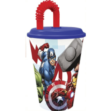  Bosszúállók Rolling Thunder szívószálas pohár, műanyag 430 ml konyhai eszköz