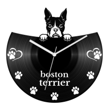  Boston terrier bakelit óra falióra