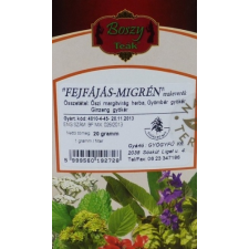 BOSZY FEJFÁJÁS-MIGRÉN TEAKEVERÉK reform élelmiszer