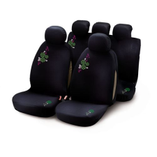 Bottari 2929012 My Flower Swivel 9 részes üléshuzat szett fekete-zöld (2929012) autóalkatrész