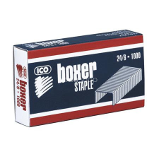BOXER Tűzőkapocs, 24/6, horganyzott, BOXER gemkapocs, tűzőkapocs