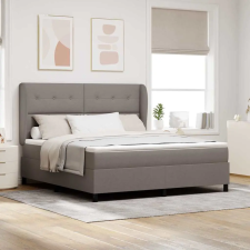  Boxrugós ágy matracmal fejtámlával Tópszínű 180 x 200 cm szövet ágy és ágykellék