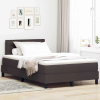  Boxrugós ágy matracmal leddel Sötét Barna 120 x 190 cm szövet