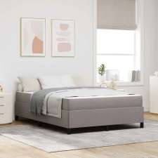 Boxrugós ágy Taupe, Fekete 140 x 190 cm Szövet, Mérnöki Fa ágy és ágykellék