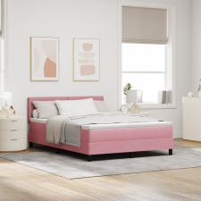 Boxspring Ágy Matrac Különböző Pink 140x200 cm Bársonyos ágy és ágykellék