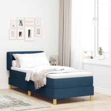  Boxspring Ágy Matraccal - Kék - 80x200 cm - Szövet ágy és ágykellék