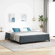  Boxspring ágy matraccal Sötétszürke 180 x 200 cm Bársony ágy és ágykellék