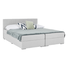 Boxspring típusú ágy 180x200, világosszürke, FERATA KOMFORT ágy és ágykellék