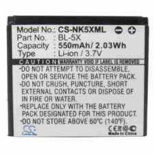 BP-6X Akkumulátor 550 mAh mobiltelefon akkumulátor