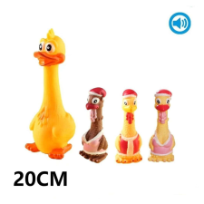  BPS 4780 Kutyajáték sipoló öltözött csirkék vagy sárga kacsa 20 cm játék kutyáknak