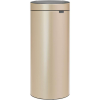 Brabantia Brabantia Touch Bin New Soft-Touch nyomófedeles hulladékgyűjtő belső tartállyal, kerek, 30L - G méret, acél, aranyfényű - 304507