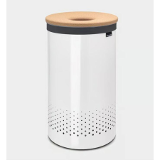 Brabantia Fém szennyesruhatartó 60l FEHÉR-PARAFA TETŐ, 104404 bútor