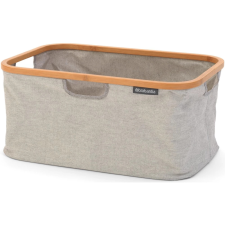 Brabantia Foldable Laundry Basket összehajtható szennyestartó kosár. bambusz peremmel. 40L kapacitás. szürke - 118180 bútor