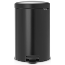 Brabantia NewIcon acél pedálos szemetes - matt fekete 20L szemetes