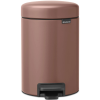 Brabantia NewIcon acél pedálos szemetes - szaténrózsaszín taupe 3L