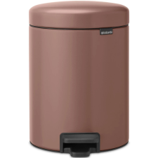 Brabantia NewIcon acél pedálos szemetes - szaténrózsaszín taupe 5L szemetes