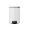 Brabantia Pedal Bin Newicon White, 12 liter, pedálos szemetes fehér, 180195