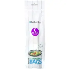 Brabantia PerfectFit Compostable komposztálható szemeteszsák C méret 10-12L 10db - 419782 BR419782 tisztító- és takarítószer, higiénia