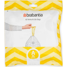 Brabantia PerfectFit szemeteszsák, A méret, 3-5L, visszazárható adagoló csomag, 40 db/csg tisztító- és takarítószer, higiénia