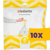 Brabantia PerfectFit szemeteszsák, A méret, 3-5L, visszazárható adagoló csomag, 40 db/csg (Karton - 10 csomag)