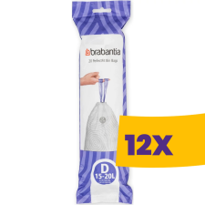 Brabantia PerfectFit szemeteszsák, D méret, 15-20L, 20 db/tek (Karton - 12 tekercs) tisztító- és takarítószer, higiénia