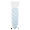 Brabantia vasalódeszka B 1005619, 124x38 cm, 7 állítható pozíció, Gőzgenerátor állvány, Világoskék