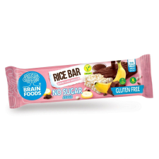 Brain Foods puffasztott rizsszelet étcsokoládéval banános 18 g reform élelmiszer