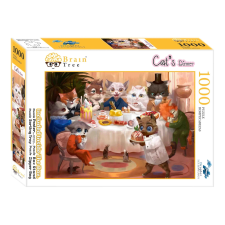  Brain Tree: Cicás Vacsora 1000 Darabos Puzzle puzzle, kirakós