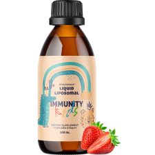 BrainMax gyermek liposzómás vitaminkomplex, immunitás támogatására, eper, 200 ml vitamin és táplálékkiegészítő