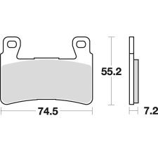 Braking 827SM1 fékbetét (fél-fém) Braking  Futómű és fék alkatrészek Fékbetétek (tárcsafék) egyéb motorkerékpár alkatrész