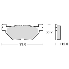 Braking 868SM1 fékbetét, félfém Braking Futómű és fék alkatrészek Fékbetétek (tárcsafék) egyéb motorkerékpár alkatrész