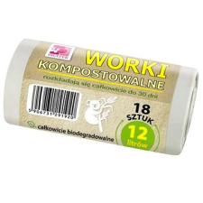 BRATEK Erős környezetbarát szemeteszsák 12 l, 18 db tisztító- és takarítószer, higiénia