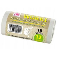 BRATEK Erős környezetbarát szemeteszsák 12 l, 18 db (5906731291920) tisztító- és takarítószer, higiénia