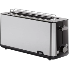 Braun HT 1610BK 2 szeletes kenyérpirító 1030W - Inox/Fekete (0X23010043) kenyérpirító