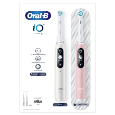 Braun Oral-B iO6 elektromos fogkefe DuoPack White + Pink (4210201381877) (4210201381877) elektromos fogkefe