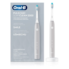 Braun Oral-B Pulsonic Slim Clean 2000 szürke elektromos fogkefe (4210201305842) (BR4210201305842) - Elektromos fogkefe elektromos fogkefe