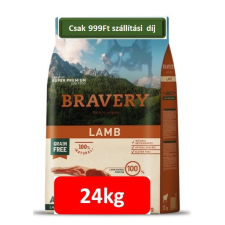 Bravery Dog Adult Medium/Large Grain Free Lamb 12+12=24kg kutyaeledel