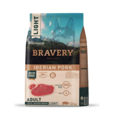 Bravery Iberian Pork Light Adult Large/Medium Breeds kutyatáp – 12 kg kutyaeledel