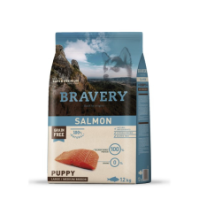 Bravery Puppy Salmon Large/Medium Breeds 12kg kutyatáp kutyaeledel
