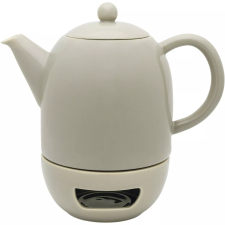 Bredemeijer Viborg Teáskanna melegentartóval, meleg szürke, porcelán, Tartalom: 1,20 Liter, Magasság: 225 mm vízforraló és teáskanna