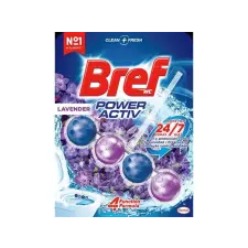 BREF WC illatosító golyók, 50 g, BREF "Power Aktiv", levendula tisztító- és takarítószer, higiénia