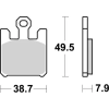 BREMBO fékbetétkészlet, tárcsafék 07SU26SA