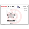 BREMBO fékbetétkészlet, tárcsafék BREMBO P 23 067