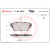 BREMBO fékbetétkészlet, tárcsafék BREMBO P 54 063