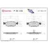 BREMBO fékbetétkészlet, tárcsafék BREMBO P 68 039