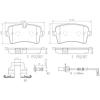 BREMBO fékbetétkészlet, tárcsafék P85120NX