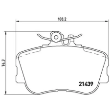BREMBO fékbetétkészlet, tárcsafék P 06 017 autóalkatrész